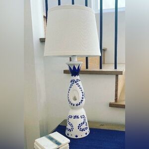 Blue and White Ceramic Table Lamp